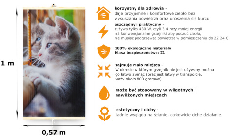 Wall Mounted Infrared TRIO CAT Heater Heating Panel Wall Mounted Infrared TRIO CAT Heater Heating Panel