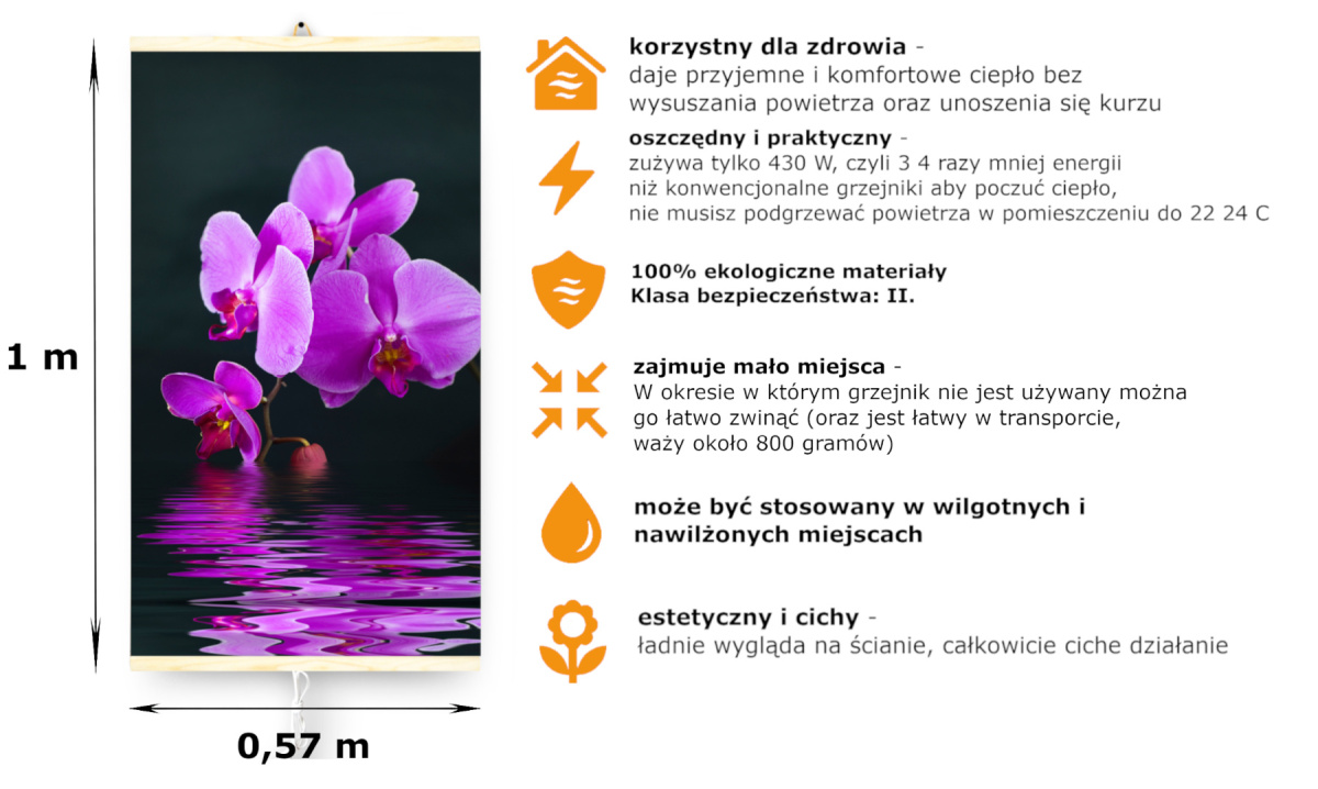 Wall Mounted Infrared TRIO FLOWER Heater Heating Panel Wall Mounted Infrared TRIO FLOWER Heater Heating Panel