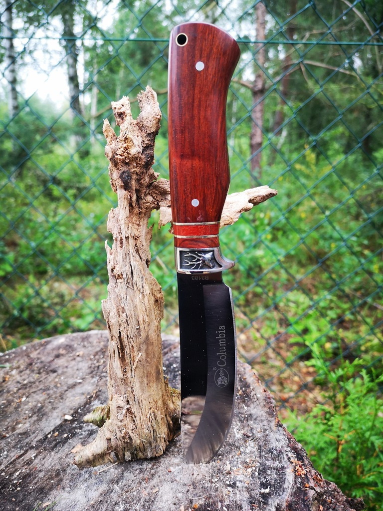 Hunting Knife Fink Columbia Deer Wooden Handle Hunting Knife Fink Columbia Deer Wooden Handle