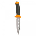 Survival Knife with Sawtooths Plastic Handle