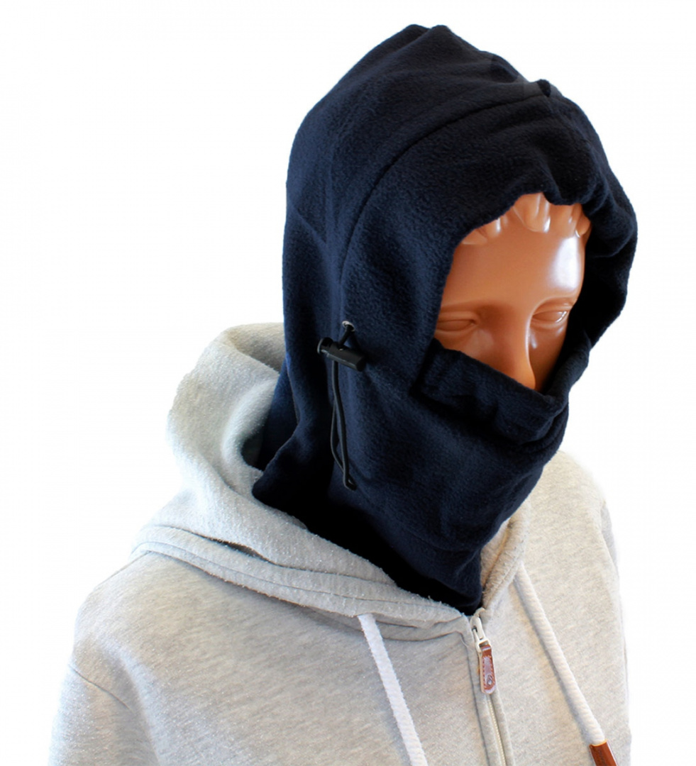 Balaclava Mask Thermoactive Chimney Sweatshirt 3-in-1 Navy Blue