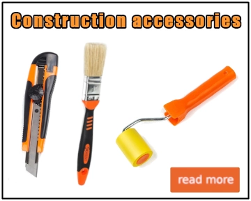 Construction accessories, Travel accessories, Construction brush, Construction tape, Knife, bookmark knife